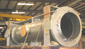 55 inch double gimbal expansion joint for a reactor overhead line