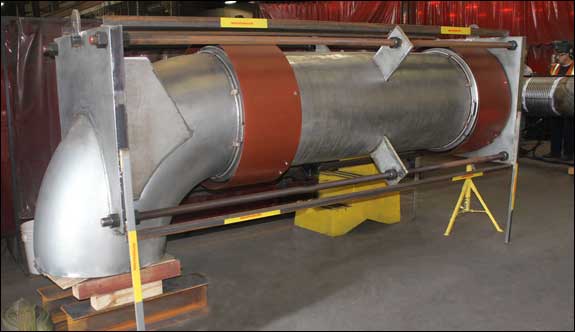 134" Tied Universal Elbow Expansion Joint designed for a Chemical Plant in Arkansas