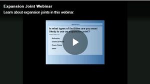 Expansion joints webinar